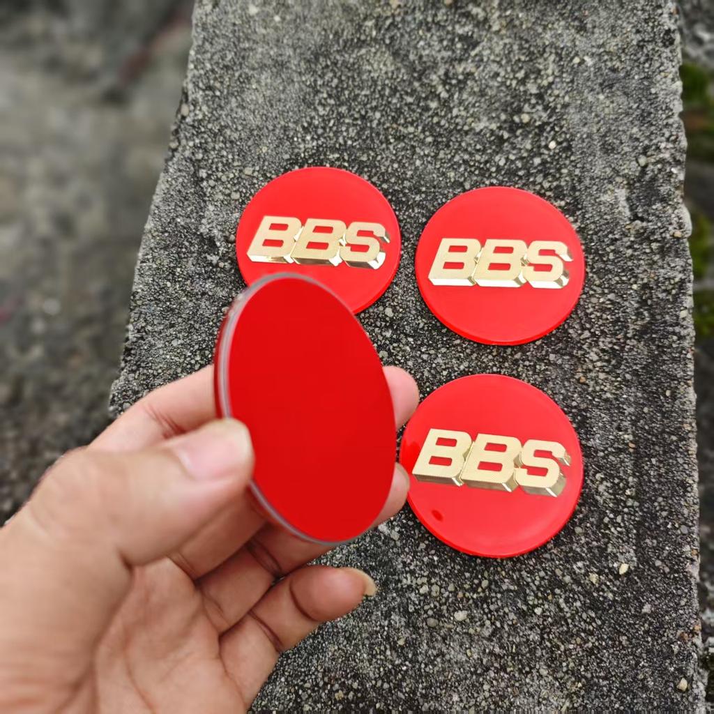 4 pezzi 65mm PMMA BBS Adesivi Emblema Per bbs adesivo centro ruota coprimozzo automobile