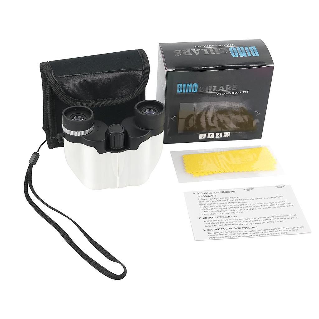 New 10x22 Small Paul Binoculars HD High Power Children's Binoculars Portable Travel Concert