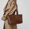 Cowhide Luxury Designer Women Shoulder Bag Leather Large Capacity Square Fashi Tote Bag Korean Handbag Shopping Underarm Bags