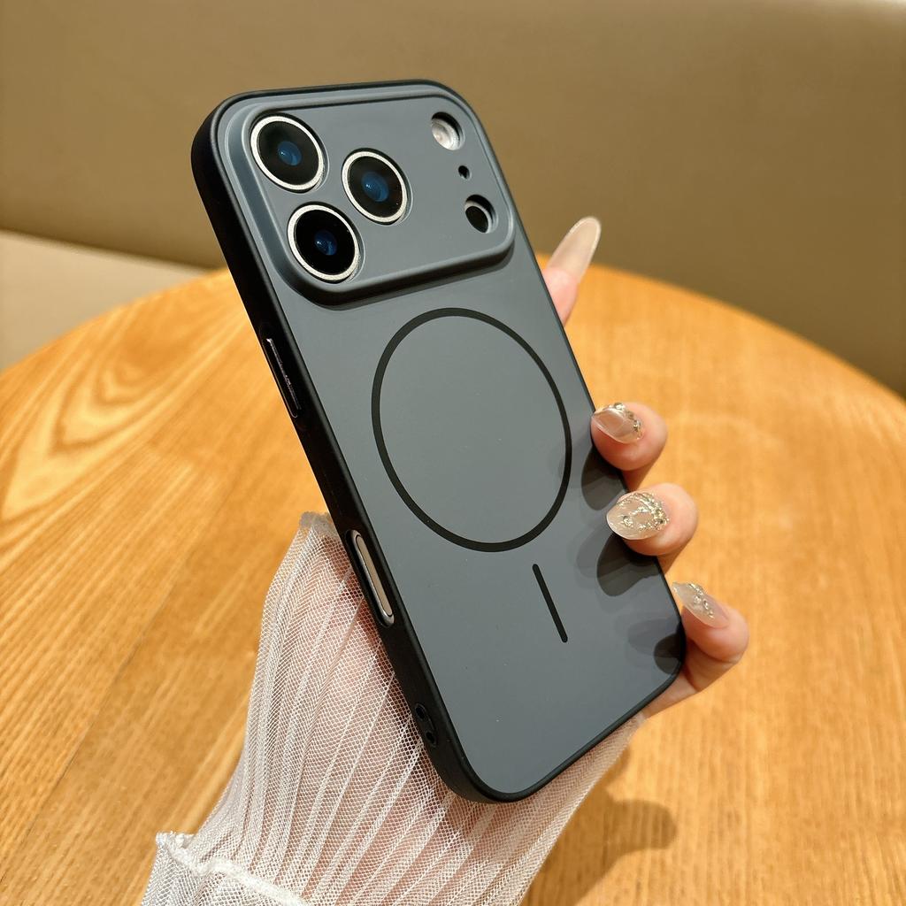 For Magsafe Magnetic Wireless Charging Case For iPhone 17 Air 11 12 13 14 15 16 Pro Max Plus Matte Soft Silicone Shockpoof Cover