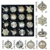 24Pcs 6cm Christmas Ball Ornaments Electroplated Painted Holiday Ornaments  Home Decor