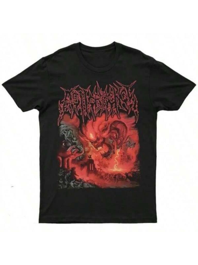 New ABHORRENCE Inspired By The Abomination Print Unisex Streetwear Short Sleeve Pure Round Neck