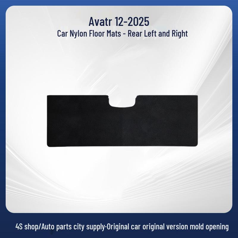 Durable, Wear-Resistant Anti-Slip Nylon Car Floor Mats for Avatr 25 & 12 - Black