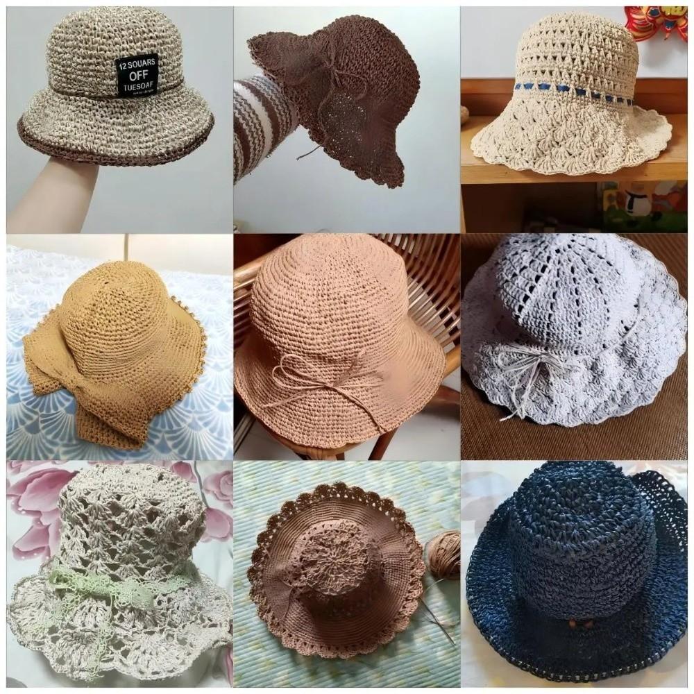 200g Natural Fiber Crochet Yarn 2-ply Yarn Hand Knitting Yarn Raffia Straw Yarn  Handcrafts Material