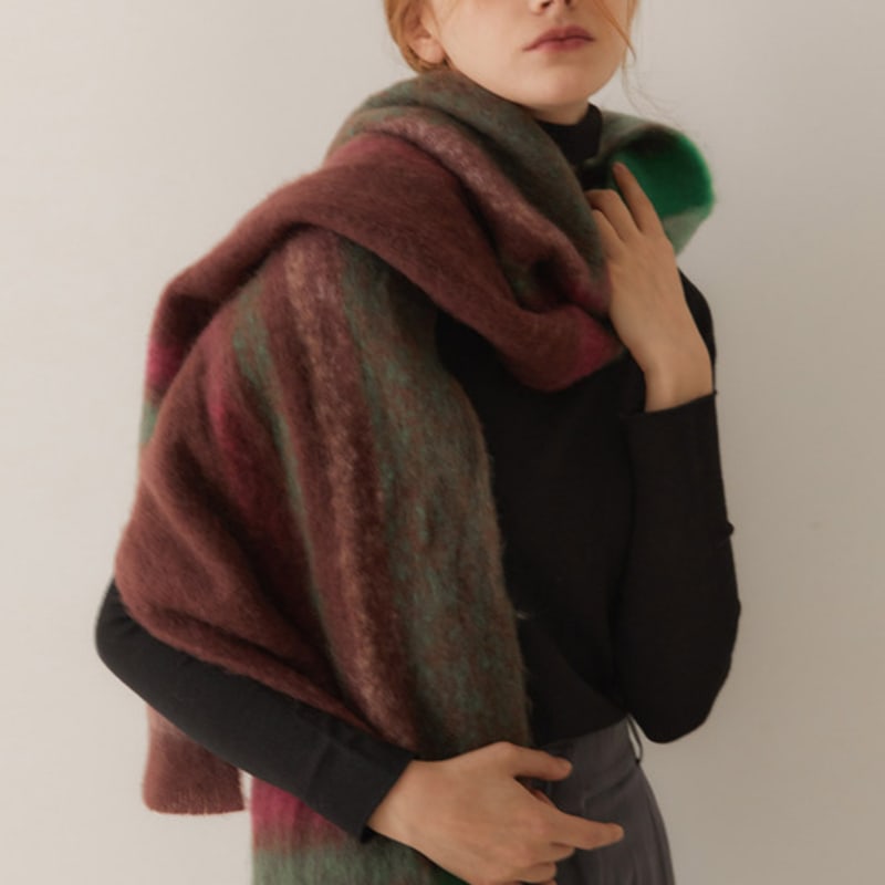 J.LARUEN Weicher Karomuffler (6 Farben)