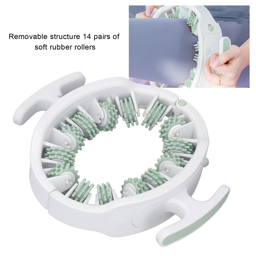 Manual Cellulite Massager Detachable Handle Adjustable Manual Ring Massager Roller for Home Yoga
