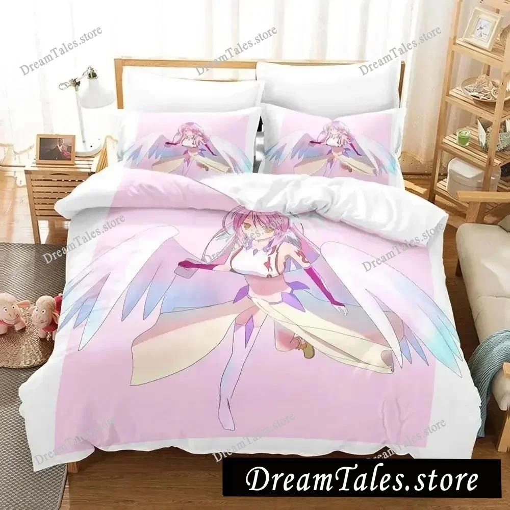New Game No Game No Life Sora and Shiro Bedding Set Single Twin Full Queen King Size Bed Set Adult Kid Bedroom Duvet Cover Sets