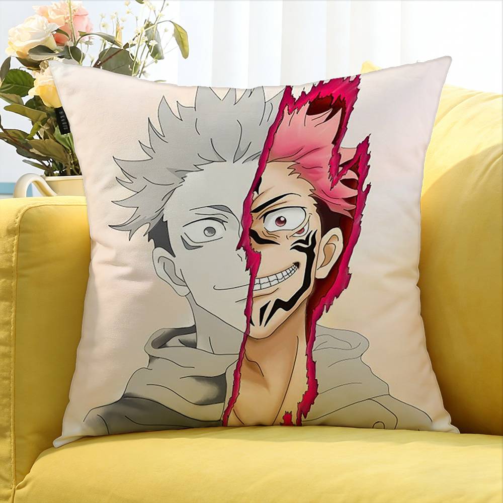 Itadori Yuji Various Sizes Square Pillow Case For Car Home Bedchamber Decor