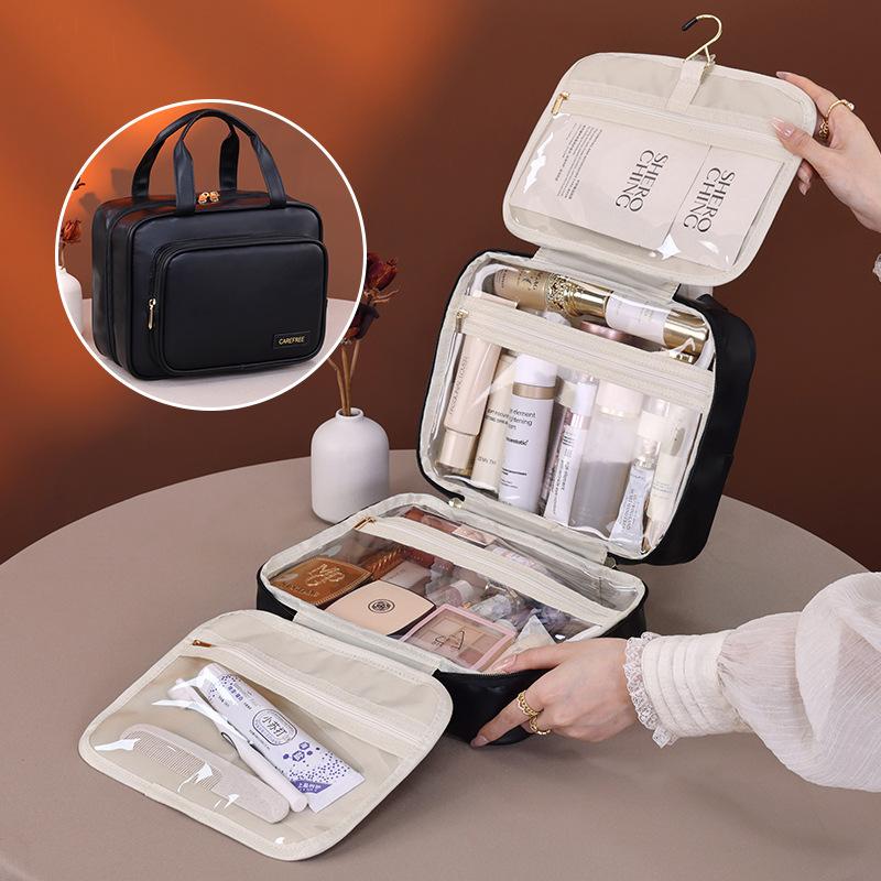 

Cosmetic bag dry and wet separation men s and women s travel large-capacity hand-held folding toilet bag