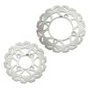 Mr Quick Honda CT125 Hunter Cab JA55 JA65 220mm Front/190mm Rear Wave Disc Set Silver