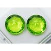 Natural 20.55 Ct Genuine Green Peridot Round Cut Pair   Loose Gemstone