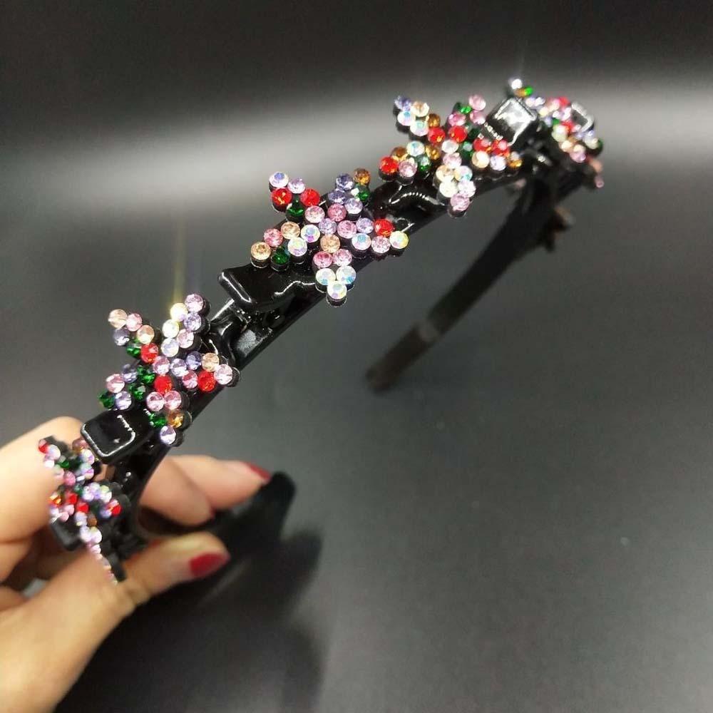 Sweet Women Pearl Hair Hoop Snowflake Star Hairband Fashion Hair Bands with Clips  Banquet