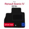 Velours Fahrermatte Für: Renault Grand Scenic IV Minivan (2016-)