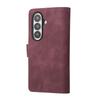 For Samsung Galaxy Z Fold7 5G Case Zipper Wallet Leather Phone Cover with Shoulder Strap