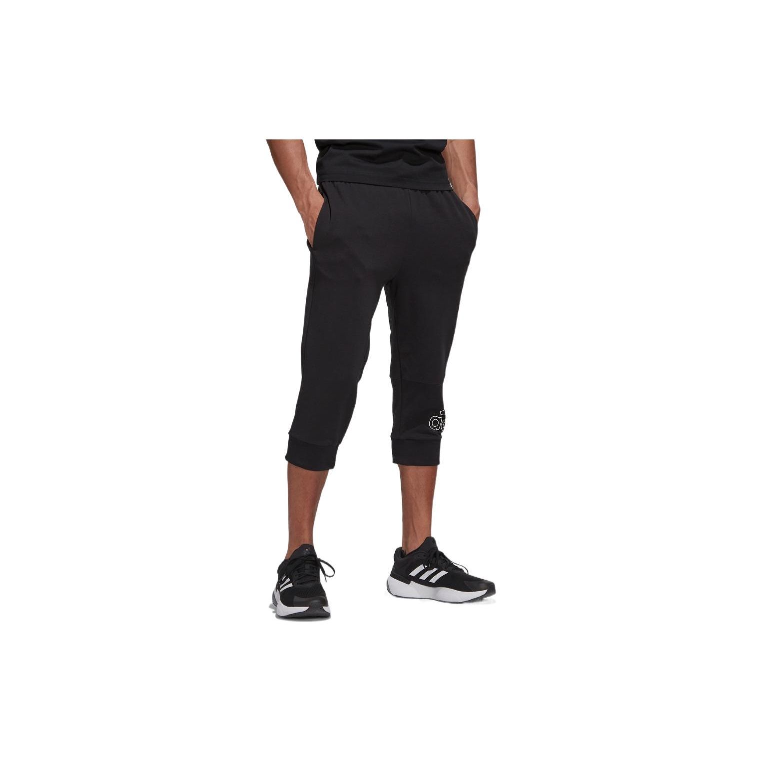 

Мужские капри с однотонным логотипом Adidas, черные HE1827 S