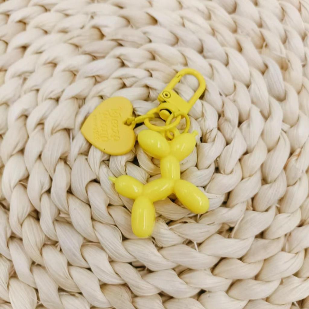 Bubble Dog Keychain: Balloon Dog Pendant, DIY PVC Soft Rubber Jewelry Gift