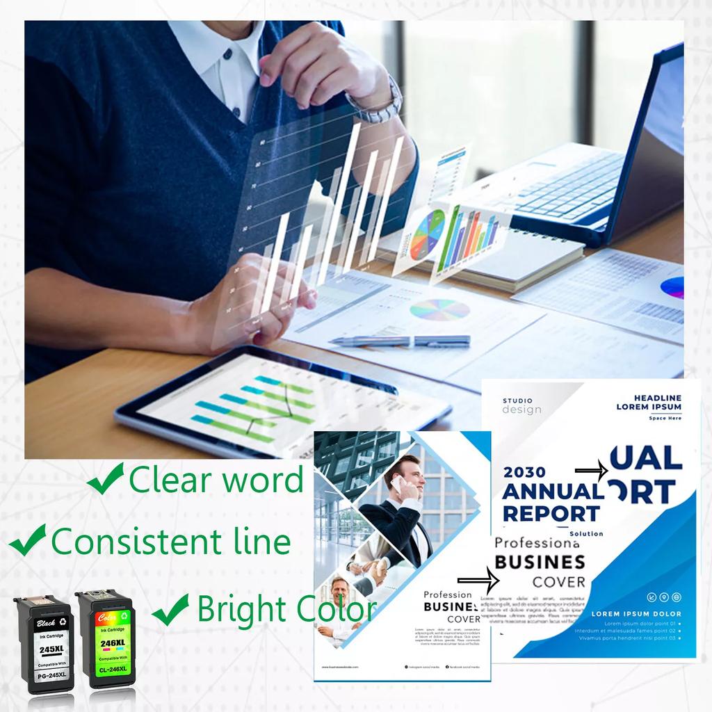 Greencycle PG-245XL CL-246XL Ink Cartridge For Canon PIXMA MG2920 MG2522 MG2550 MX492 MX490 MG2525 MG2420 MG2922 iP2820 MG3020