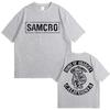 Sons of Anarchy SAMCRO Men  T-shirt Luxury Brand Fashion Big Size Top Casual Short Sleeve Streetwear New Arrival Tee S-4XL