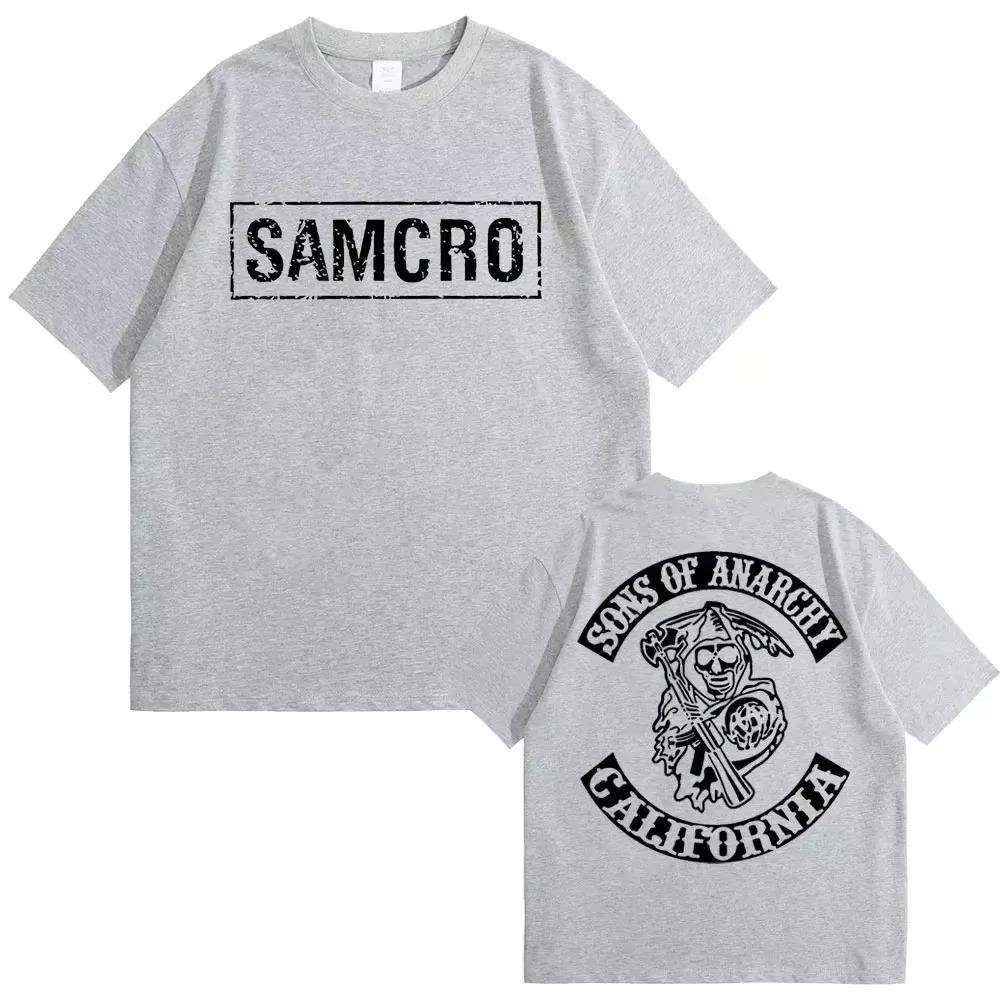 Sons of Anarchy SAMCRO Men  T-shirt Luxury Brand Fashion Big Size Top Casual Short Sleeve Streetwear New Arrival Tee S-4XL