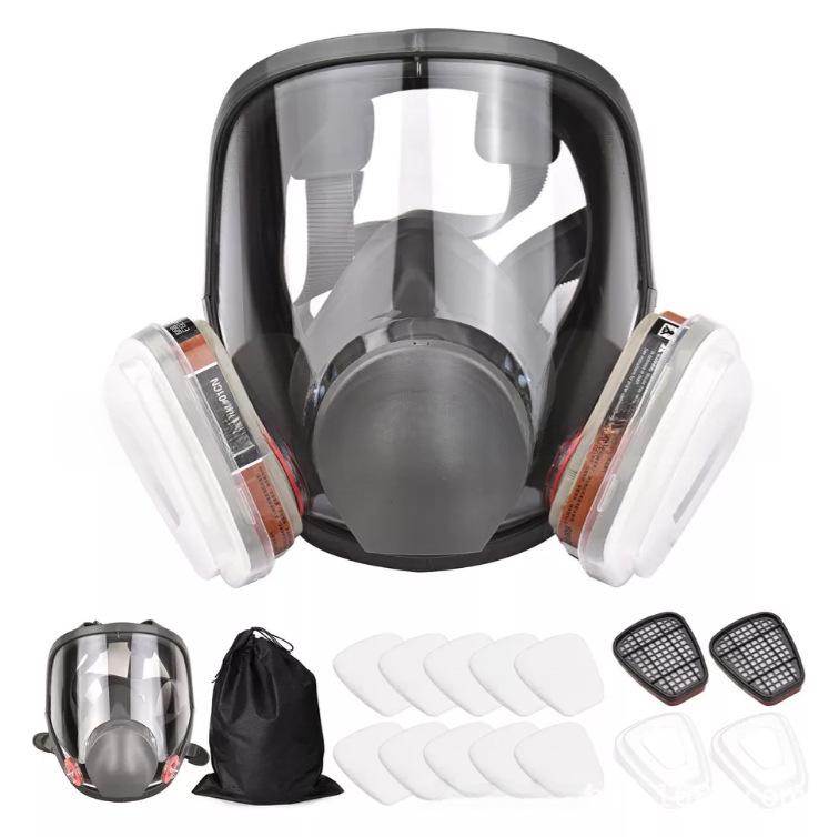 6800-Style Gas Mask for Spray Painting, Dust, Chemicals, Pesticides, and Polishing