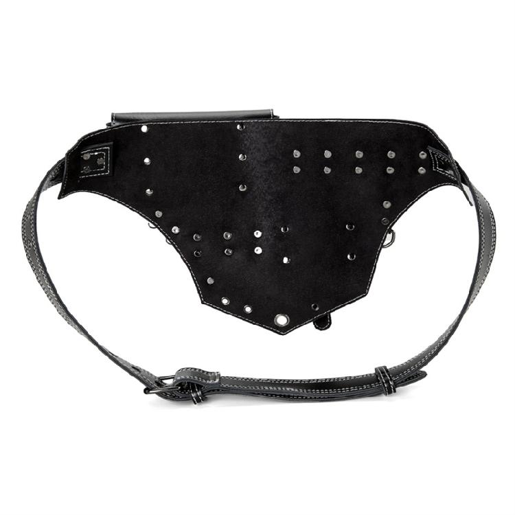 Accessori per Costumi Rinascimentali Borchie Borsa a Marsupio in Pelle PU Tasca Laterale da Vita con Fialette di Sughero per Halloween