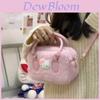 Hello Kitty Plüsch-Handtasche mit Reißverschluss für Freizeit, Reisen und den täglichen Gebrauch