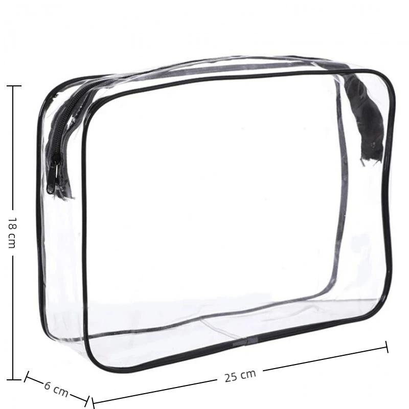 1/3Pcs Portable Travel Wash Bag Female Transparent Waterproof Makeup Storage Pouch Large Capacity Cosmetic Organizer Case