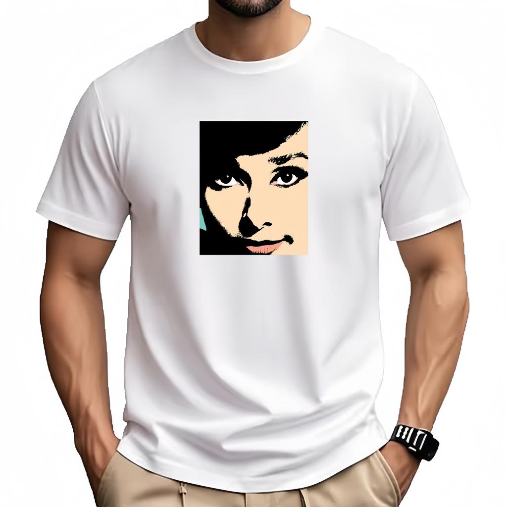 Audrey Hepburn Tshirt Summer Tops Summer Top Kawaii Clothes Designer T Shirt Men