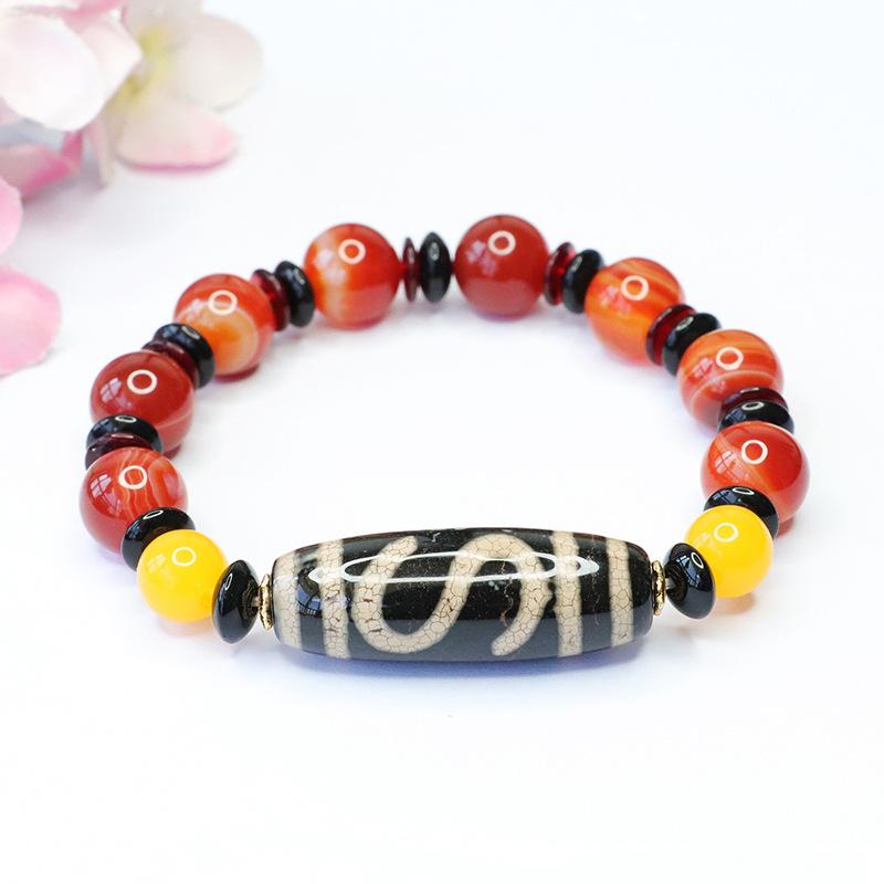 2026 Money Hook Tibet Beads Agate Bracelet Temple Scenic Spot Tibetan Factory  S3102404