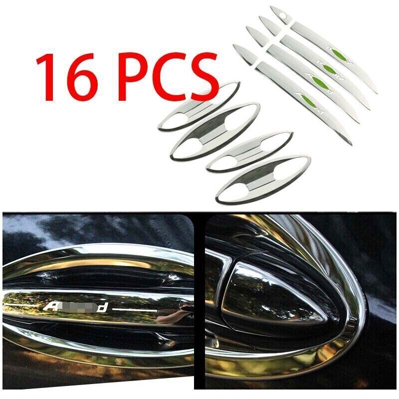 Steel Chrome For Honda Accord 9th 2014-2017 Side Door Handle Bowl 16x Cover Trim