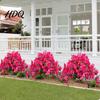 Kwiatowa Dekoracja Drzwi Wejściowych Sztuczna Bougainvillea Topiary Kula Sztuczne Jedwabne Kwiaty z Kolcem do Gruntu UV Realistyczna Dekoracja Odporny Krzew Kwiatowy