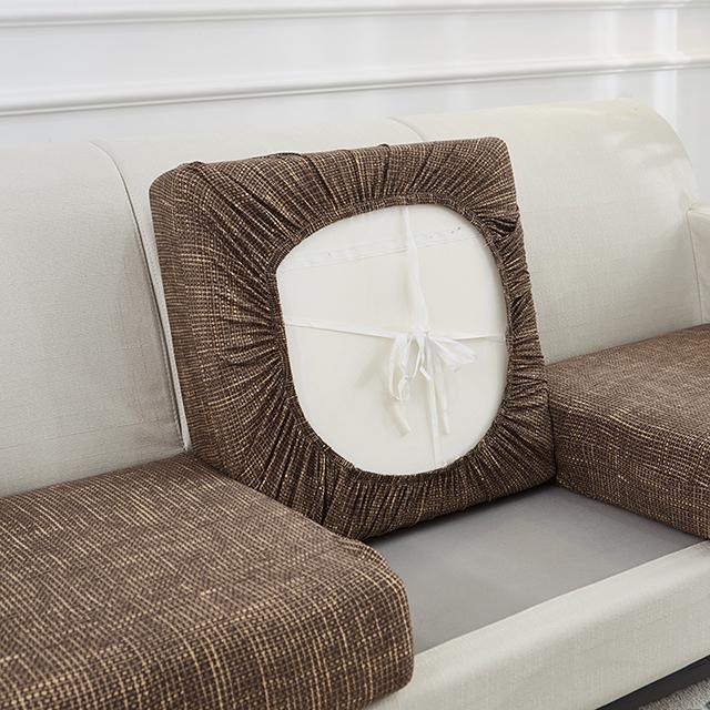 Printing Sofa Seat Cushion Cover For Furniture Elastic Protector Covers Pets Washable Removable Livingroom Sofas Cushion Case