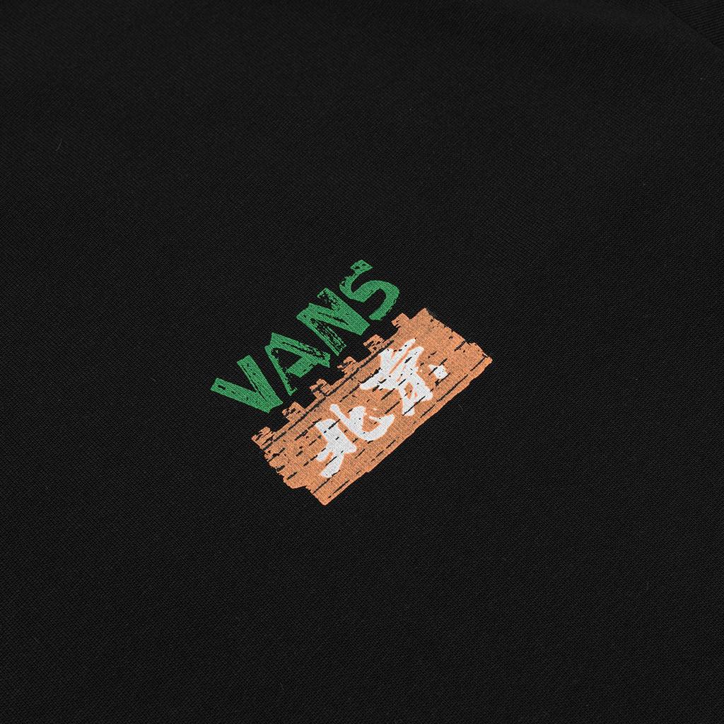 Vans T-shirt Casual Confortável de Gola Redonda e Manga Curta Unisex Tops Preto VN000RB2BLK