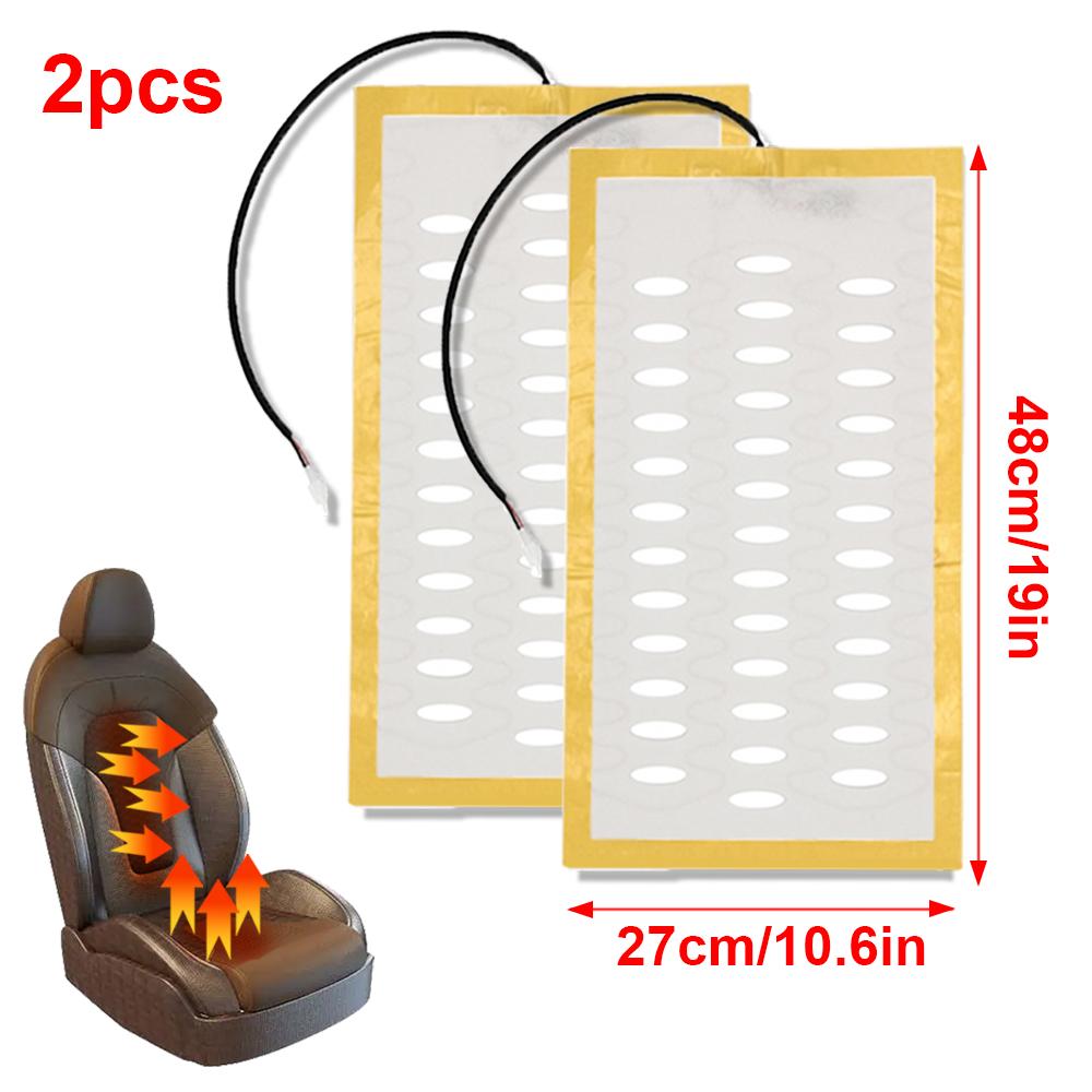 DC 12V Built-in Car Seat Heater Kit Fit 2 Seats Universal Alloy Wire Fast Heating Pads For Auto Car Seat Heating