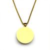 Edelstahl Muhammad Arabisch Muslimisch Islam Allah Glas Anhänger Halskette Kette Goldfarbe Koran Halsketten Amulett Schmuck Geschenk