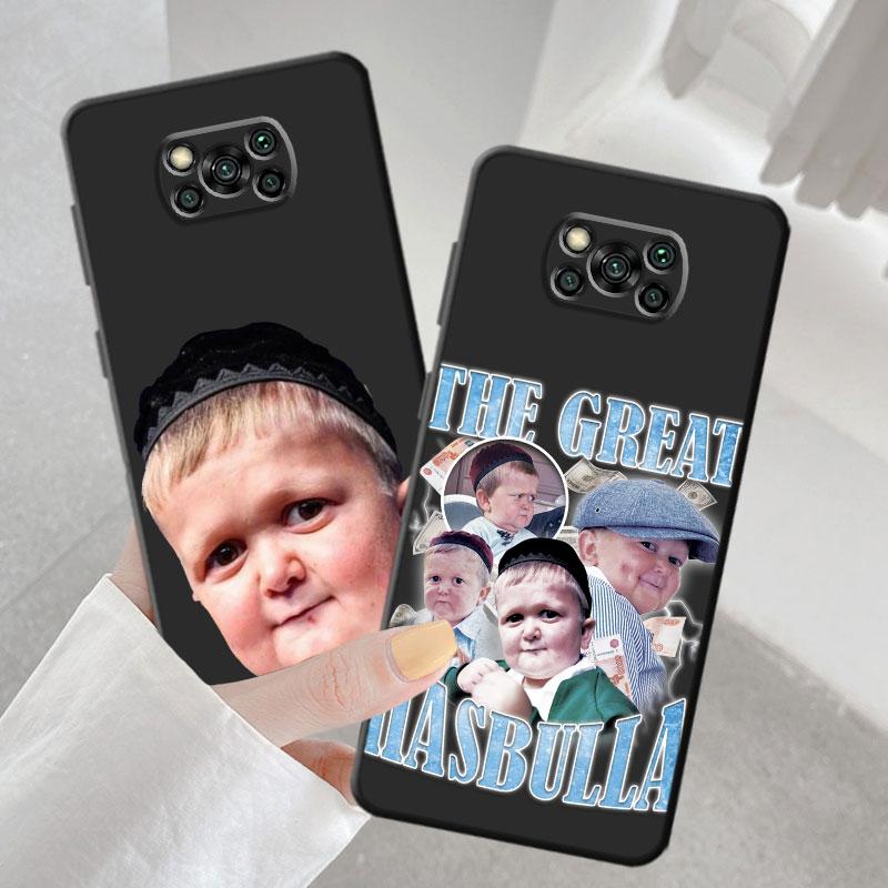 Etui na telefon dla Xiaomi Poco C40 M3 F4 F3 GT X4 F1 X3 NFC X3 Pro M4 5G X4 NFC M4 Pro Czarne Babaite Funny hasbulla Torba Pancerz