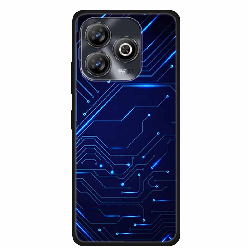 Pro ZTE BLADE A75 4G Pouzdro Zvířata Měkký Silikon TPU Pouzdra na Telefon Zadní Kryt Pro ZTE BLADEA75 Nárazuvzdorný Vlk Ochranný Cool Coque