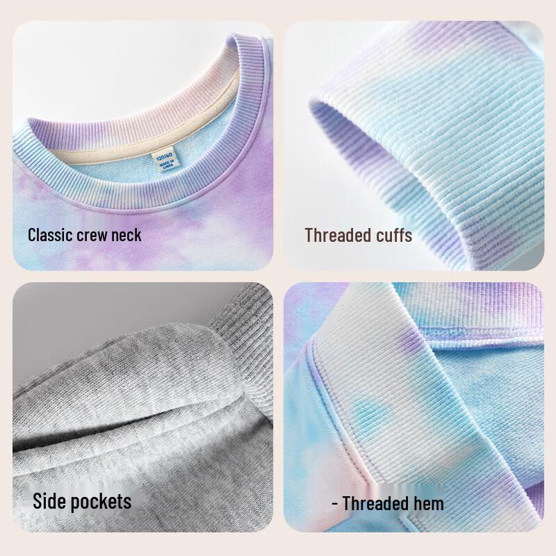 Baleno YBB Boys' Tie-Dye Sweatshirt & Pants Set