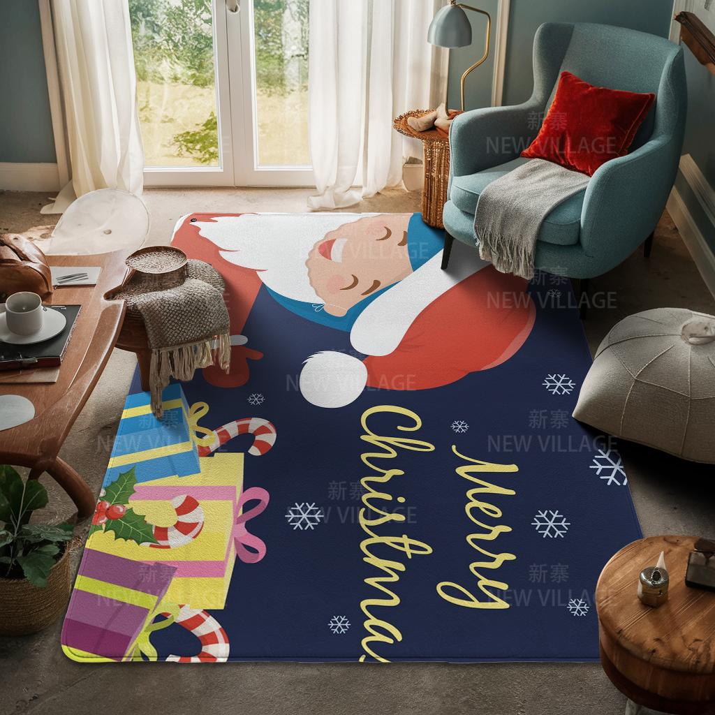 Koberec ke vchodu do domu Rohožka ke dveřím do domu Obývací pokoj Vana Koupelna Protiskluzové koberce s absorpcí vody vana Veselé Vánoce zima