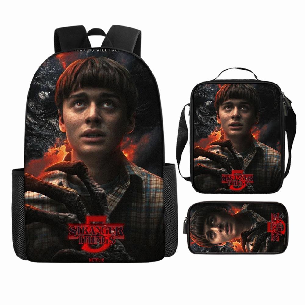 Stranger Things5 Rucsac pentru copii+geantă de umăr+etui pentru creioane KTB