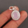 Rose Chalcedony Gemstone 925 Sterling Silver Jewelry Handmade Oval Pendant 1.20" PP-7-14