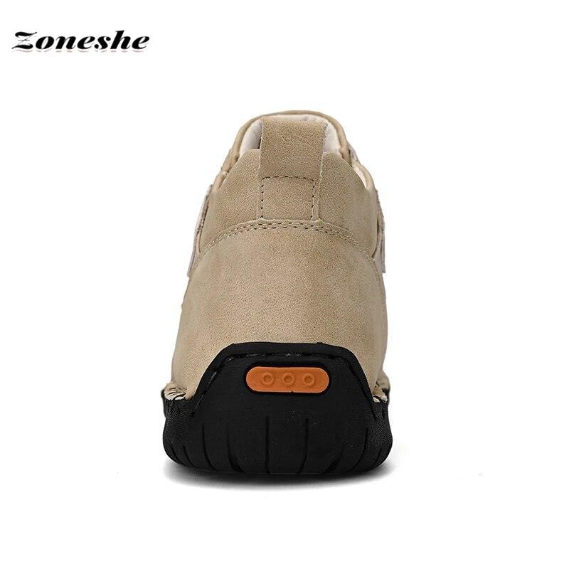 Pánské kožené boty na volný čas, tenisky, pánské kožené boty, pánské kotníkové boty, outdoorové boty