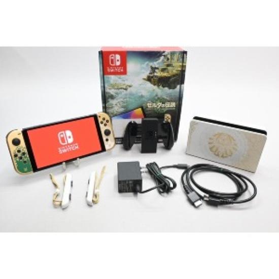 

Подержанная консоль Nintendo Switch OLED Model The Legend of Zelda Tears of the Kingdom Edition с Joy-Con оригинального дизайна HEG-S-KDAAA серый