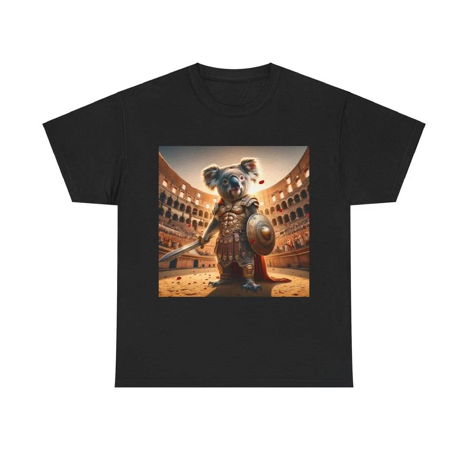 Unisex Adult T Shirt Koala Gladiator Roman Colosseum Artwork 4XL