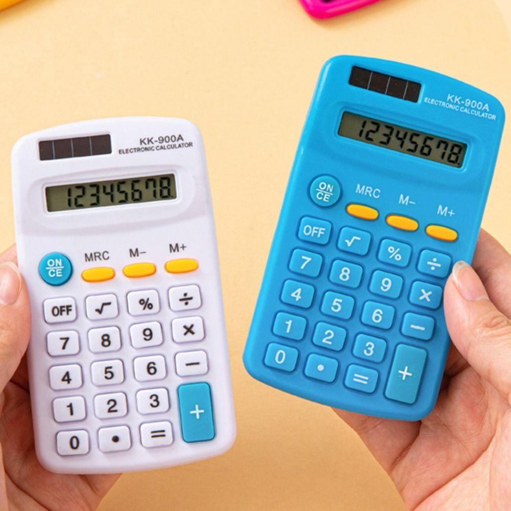Large LED Display Mini Pocket Calculator 8-Digit Standard Function Calculator  Students