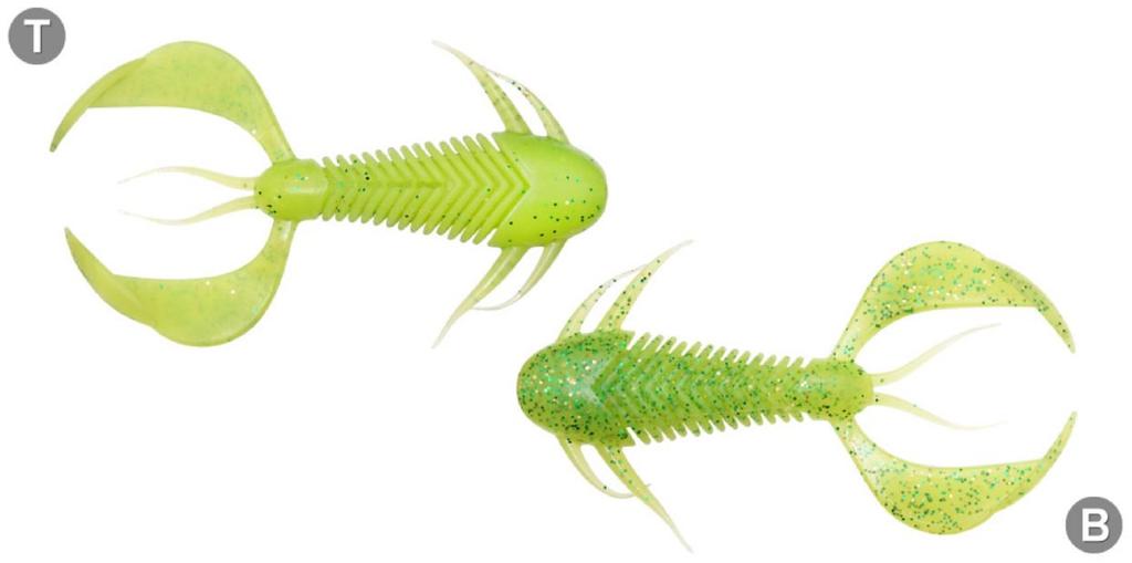 Megabass Soft Lure Rock Hog 3 Inch Chart Green Gold F (0118)