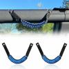 2 Pack Blue Roll Bar Grab Handles Paracord Grip Handle for Ford Bronco -2025
