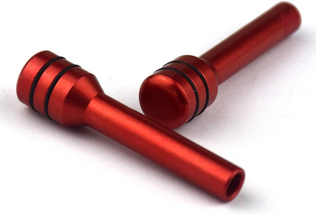 2pcs Red Car Door Lock Pin Door Fitting Modified Component Lock Knob