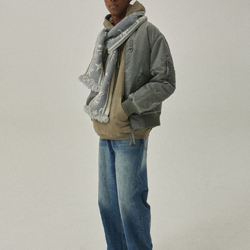 MAGOODGAN 9206 Jacquard Gray Muffler