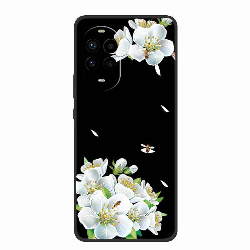 Black Silicone Case For Huawei Nova 13 Pro Case Cartoon Soft Back Cover For Huawei Nova 14 Pro Ultra Phone Case Nova14 Ultra Bag